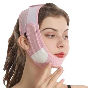 Sangle Amincissante Pour Le Visage, Masque Minceur En Forme De V, Bandage De Levage Pour Le Visage Sans Douleur Anti-Rides,V Masque Face Lift Belt Pour Réduire Le Double Menton (yuche, neuf)