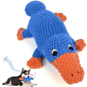 Vitscan Jouets couineurs pour chiens agressifs de grande race, jouets pour grands chiens, ornithorynque en peluche robuste, jouet interactif à mâcher pour chien/chiot/jouets pour animaux de compagnie (Jiuyou-US Direct, neuf)