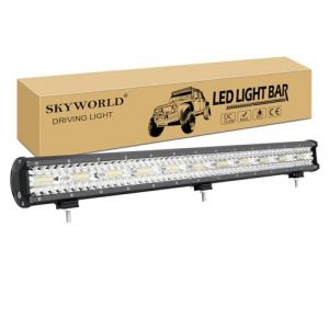 SKYWORLD 8D 31 pouces 79 cm 660W Barre de led 4x4, Rampe Feux Phare de Travail Barres lumineuses led pour Offroad Voiture V&eacute;hicule Camion Tracteur Quad Bateau (SKYWORLD-EU, neuf)