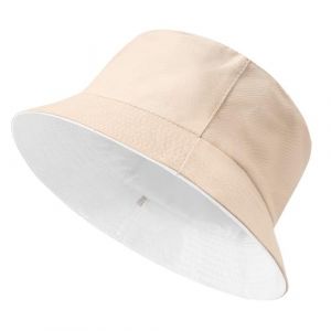 TOMEEK Bob Homme Chapeaux de Seau Femme en Coton Chapeau de Soleil &Eacute;t&eacute; Casquettes P&ecirc;cheur Pliable R&eacute;versible Visi&egrave;res Chapeau de Plage Outdoor Randonn&eacute;e Camping (Beige Blanc,M) (MYCity, neuf)