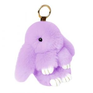 Jolie breloque lapin en peluche pour femme et fille, sac &agrave; main ou sac &agrave; dos, porte-cl&eacute;s pour sac d&rsquo;&eacute;cole, mini lapin pour No&euml;l (kameilonghefei, neuf)