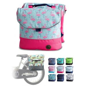 BambiniWelt by Rafael K. Sacoche de porte-bagages de vélo, pour enfant, imperméable, adaptée aux vélos Puky ou Woom (M1) de 12 à 18", par exemple pour les vélos Puky ou Woom (M1), modèle 25 (M1)) (BambiniWelt, neuf)