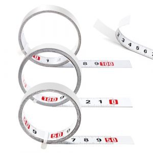 YIXISI 3 Pi&egrave;ces 1m M&egrave;tre Ruban Auto Adh&eacute;sif, R&egrave;gle M&eacute;trique Auto-Adh&eacute;sive, Ruban &agrave; Mesurer Auto-Adh&eacute;sif, pour &Eacute;tablis et Machines, 3 Sp&eacute;cifications Diff&eacute;rentes, Blanc (YXS-DE, neuf)