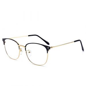 Lunettes Anti Lumi&egrave;re Bleue Lunettes Ordinateur Lunettes de Lecture Montures M&eacute;tal Anti Fatigue Anti-rayonnement Anti UV Vintage pour Homme Femme T&eacute;l&eacute;phone PC Tablette TV (MEETFN shop, neuf)