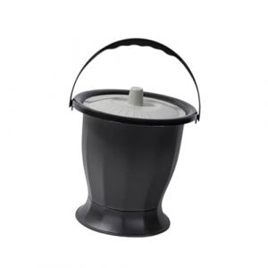 Harilla Poud d'urinoir d'urinoir, pot de chambre avec couvercle, pot d'urinoir au lit, crachage de seau d'urinoir, seau de chambre pour femmes hommes enfants, Gris (Harilla, neuf)