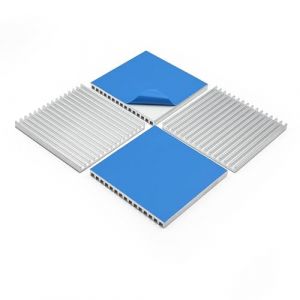 Awxlumv Kit dissipateur thermique 50 x 50 x 4 mm Ruban adh&eacute;sif conducteur thermique en aluminium fin dissipateurs de chaleur pour module Peltier Chipset de refroidissement 4 pi&egrave;ces (Awxlumv store, neuf)