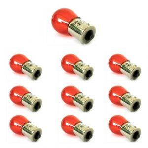 10 Pièces Ampoules Halogènes 24V Pour Camion (S25 BA15S PY21W 24V 21W Orange) (A2ZWORLD-FR, neuf)