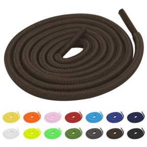 TBOC 2X Lacets Ruban Ronds [Brun] Lacet Rond [120 cm] Chaussures Baskets Patin Sport | Compatible avec Converse Nike Air Force Adidas Stan Smith Puma Timberland Vans pour Enfant Adulte (THE BIG OUTLET COMPANY, neuf)