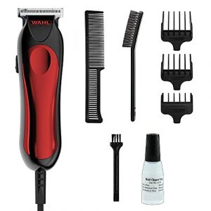 Wahl T-Pro Tondeuse &agrave; barbe filaire T-Blade pour homme, rasoir pour homme, coupe de cheveux afro, tondeuses &agrave; barbe avec fil, tondeuse &agrave; barbe de cheval, d&eacute;tails et contours, ensemble de toilettage (Pulse Bodycare, neuf)