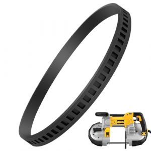 Courroie de conduite de scie à ruban, bande de caoutchouc de scie à bande | Paquet de 2 ceintures de pneus de coupe à poulie,Pièces de remplacement compactes, accessoires de scie à bande, pièces de sc (qiluoma, neuf)