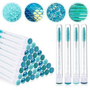 EBANKU 40PCS Bleu Tube Mascara Vide, Diamant Tube De Cils Mascara Baguette Vide Avec Cils Baguette Maquillage Brosse Brosse Conteneurs (EU-Prominer, neuf)