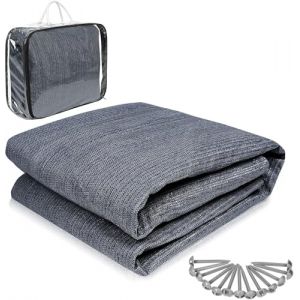YRHome Tapis pour auvent - 2 x 2 m - Tapis de tente - Pour extérieur, camping, auvent - Tapis de camping - Tapis de sol en polyéthylène haute densité - Doux - Pour tente, camping-car - Avec sac de (YR-Home, neuf)