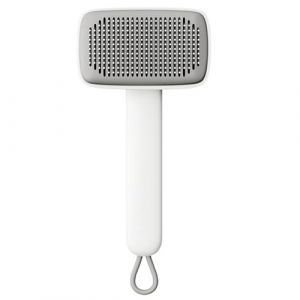 Brosse &agrave; poils de chat &ndash; Brosse &agrave; poils de chien avec lani&egrave;re, outil de massage r&eacute;glable, toilettage doux pour chiots, lapins, poign&eacute;e ergonomique robuste, accessoire de soins pour animaux de qualit&eacute; (pengtui, neuf)