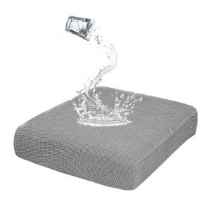 BXFUL Housses de Coussin de Siège de Canapé Imperméable Extensible, Jacquard Housse Coussin Canapé Antidérapante Housse Assise Canapé élastique Housse Coussin (Grande Méridienne,Gris Clair) (ZIQIONG, neuf)
