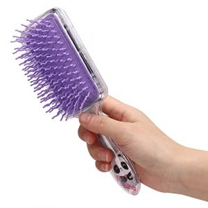 Peigne de Coiffure, Coussin d'air Peigne de Peigne de Radom Massage Peigne de Peigne Paillette avec Sac à Gaz pour Peignage et Coiffage Quotidiens (Panda gris) (sunborui-EU, neuf)