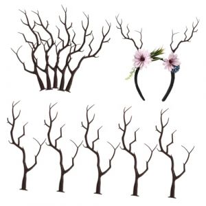 GALPADA 10 Pièces Accessoires Pour Cheveux En Bois De Cerf Branches D'arbres En Bois Artificiels Fausse Branche Branches Artificielles Pour La Décoration Faux Bois De Cerf Résine Noir (Hargrove Hare, neuf)