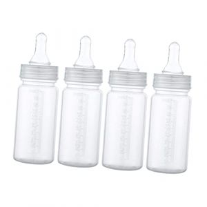 BESTonZON 4 pièces Biberon Jetable pour Garçon Fille Mois avec Graduation Transparent Lot de et Pratique pour Nourrissage Facile sans Nettoyage (baiyek, neuf)