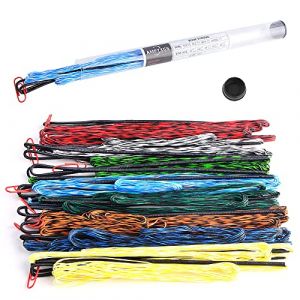 SHARROW Corde d'arc de Tir &agrave; l'arc Dacron Corde de Remplacement Faite &agrave; la Main 16 Brins Corde pour 68 70 Pouces Arc Recourb&eacute; Longbow (Bleu Blanc, AMO 70"/Longueur r&eacute;elle de la Corde d'arc 170cm) (AME Archery Shop, neuf)