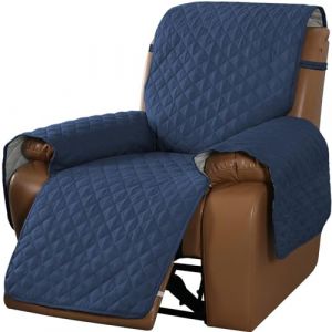 Housse de Fauteuil Relax 1/2/3 places Inclinable avec Rangement Matelassé, Dérapage Housse De Fauteuil avec Poches latérales Lavable Housse Fauteuil Relax Electrique pour Enfant Animaux Chat ( Color : (AMZGRZ, neuf)