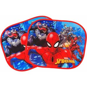 Paire de rideaux latéraux pare-soleil de voiture pour enfants - SPIDERMAN (ILS I LOVE SHOPPING, neuf)