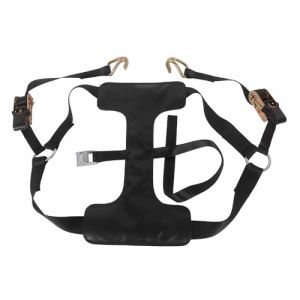 MOTO4U Sangle d'arrimage universelle pour moto avec tendeur de ceinture - Sangle d'arrimage pour roue arri&egrave;re de moto en noir (Oldbones, neuf)