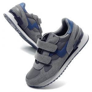 JOMIX Basket Scratch Femme Homme Chaussures de Course Tennis Femme Baskets Homme Respirant Confortable en Cuir (Gris, 44) (JOMIX EUROPE, neuf)