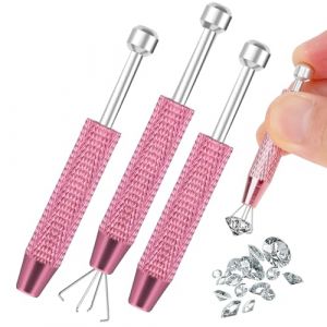 Gjinxi Pince &agrave; bijoux pour piercing - Pince &agrave; bijoux - Stylo auxiliaire pour piercing - 4 griffes - Outil de pince de per&ccedil;age - Outil de pic &agrave; puces - Petits objets - Puce IC - Composants (Double Paradise UK, neuf)