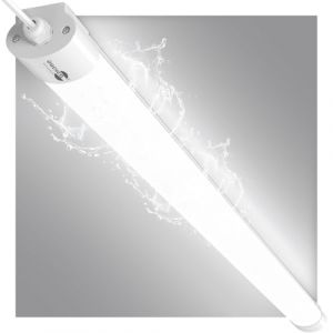 Neon LED 120cm, Tube LED 36W 3600LM, Connectable Reglette Neon, Réglette LED IP66 Imperméable Luminaire Plafonnier Reglette LED Garage pour Garage Sous-sol Bureau Cave Salle de bain, Blanc Froid 5000K (ALian, neuf)