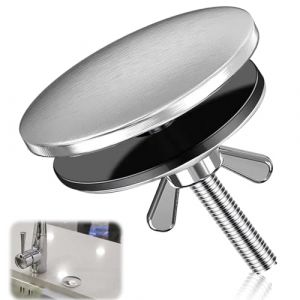 Cache Trou Evier Cuisine Couvercle Trou Robinet Inoxydable Bouchon Bache Trou evier Obturateur pour Bouchon de Trou de Robinet d'&Eacute;vier (RANJUN, neuf)