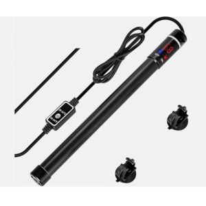 MARINE COLOR Chauffage Aquarium Submersible 200W 300W 500W Thermoplongeur Titanique Automatique Anti-d&eacute;flagrant Anti-br&ucirc;lure Temp&eacute;rature R&eacute;glable LED pour Eau Douce et Eau de Mer (300w) (Myaquastore, neuf)