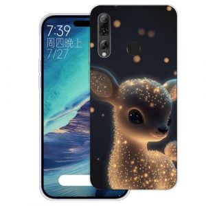 WUACYEAMING Coque pour Huawei P Smart+ 2019 Pouces,Anti-Jaunissement Étui de Protection Antichoc,Motif Étui Finition Premium Silicone Housse Cover TPU Transparente-(Le Petit cerf) (WUACYEAMING, neuf)