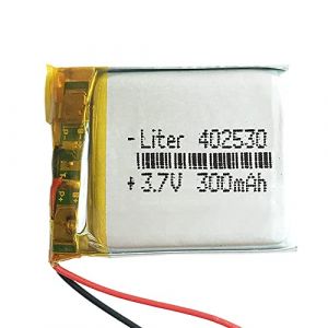Batterie 402530 LiPo 3.7V 300mAh 1.11Wh 1S 5C Liter Energy Battery pour l'&eacute;lectronique Rechargeable T&eacute;l&eacute;phone Portable Smartwatch GPS - Ne Convient Pas &agrave; la Radiocommande 32x25x4mm (300mAh|402530) (theStock&reg;, neuf)