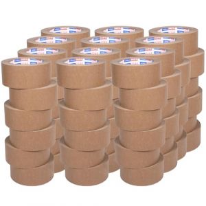 ADHES Ruban adhésif d'emballage en eco papier kraft bande de colis pour boîte carton demenagement,50mm x 40m,brun,72Rouleaux (ZHOUZHI Store, neuf)
