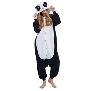 Pyjama Licorne Kigurumi Adulte Animal Cosplay Costume Sleepwear Combinaison Jumpsuit,XL,Panda (Tominage, neuf)