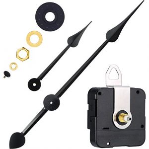 Hicarer M&eacute;canisme d'horloge &agrave; Couple &eacute;lev&eacute; avec Aiguilles de 270 mm (Longueur de la Tige 20 mm) (Xunyang YEETI, neuf)