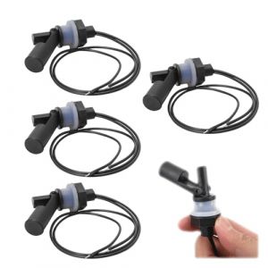 LNGJIN 4 Pièces Contrôleur De Capteur De Niveau d'eau, Capteur de Niveau d'Eau,Interrupteur Flotteur,Horizontal à Montage Latéral Pompe Capteur Niveau Eau Interrupteur,pour Piscine,Réservoir (nuoyikeji, neuf)