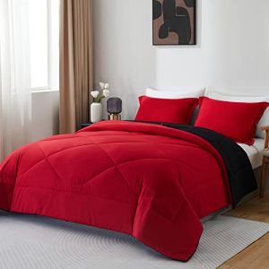 beeweed Couette 300GSM en Microfibre, Édredon Lit 2 Personnes 200x200 cm, Toutes 4 Saisons et Hiver pour Lit 140x190 160x200, Chaud Épais Garnissage 300g/m², Taie d'oreiller -Taille 50x80 cm (LANNERET EU STORE, neuf)