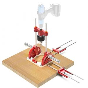Guide de per&ccedil;age multi-angles, support de per&ccedil;age de pr&eacute;cision, auto-centr&eacute;, guide de per&ccedil;age portable pour perceuses de 1,5 mm &agrave; 13 mm, guide d&rsquo;angle de per&ccedil;age de 0&deg; &agrave; 60&deg; avec mandrin et cl&eacute; (captaintowl, neuf)