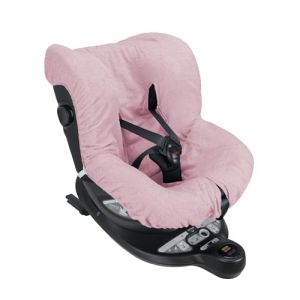 Babysanity® Housse de siège de voiture universelle 0/18 en double éponge de coton 100 % housse de siège lavable avec passage, sangles - Fabriqué en Italie - (rose) (BABY SANITY, neuf)