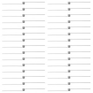 VooGenzek 30 Pi&egrave;ces 0.5 * 4.5 mm 180&deg; Ressort de Torsion, Ressorts de Torsion en Acier Inoxydable, Angle de Ressort en Forme de V, pour Le Travail du Bois de Bricolage, Meubles, Projet de R&eacute;paration (VooGenzek, neuf)