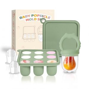 ZUFIO Grignoteuse b&eacute;b&eacute; Mignon- Tetine grignoteuse b&eacute;b&eacute; 4M+ moule &agrave; glace au lait maternel - Mangeoire &agrave; fruits pour b&eacute;b&eacute;-Id&eacute;al pour Lait Maternel, en Poudre, Fruits et L&eacute;gumes - Lavable au Lave (ZUFIO-FR, neuf)