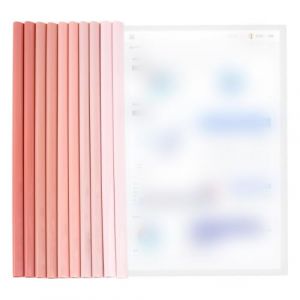 PYEUIFT 10 Pièces A4 Couverture De Rapport,Transparent Barre Coulissante Rapport Couvre,10 Feuilles Plastique Chemise De Couvertures De Rapports Avec Barre Coulissante,Dossier Coulissante Transparent (tulan4820208, neuf)