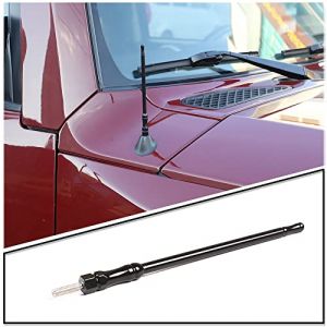 METYOUCAR Antenne en m&eacute;tal originale de 7,9 cm pour Toyota Tundra/FJ Cruiser - R&eacute;sistante au lavage - Antenne radio courte en m&eacute;tal (16 cm) (Car club Accessories, neuf)