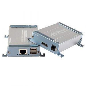 Mirabox KVM 80m HDMI Extender Avec USB Over CAT5 / Cat5e / Cat6 / Cat6e Câble LAN Simple Sans Perte Sans Latence Pas De Délai Pour DVR, DVD, Home Theater Support Clavier Et Souris (ARX560) (An Rui Xin Official Store, neuf)