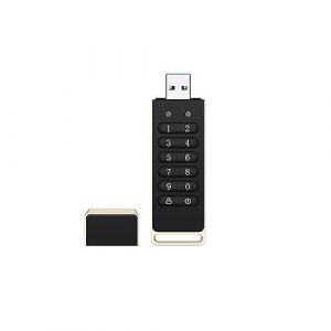 Tsadeer Clé USB sécurisée, clé USB cryptée de 32 Go avec mot de passe Hardware Memory Stick avec pavé USB 3.0 Disque Flash Noir (Wangtao21, neuf)