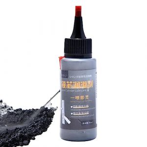 Poudre de graphite 100 ml - Lubrifiant de serrure de porte, lubrifiant professionnel pour serrure de porte, poudre de graphite lubrifiant sec teneur en lubrifiant graphite pour cylindre de serrure (Bavokon-shop, neuf)