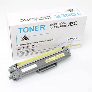 ABC Compatible Cartouche Toner pour Brother tn-243y Jaune dcp-l3510cdw dcp-l3517cdw dcp-l3550cdw hl-l3210cw hl-l3230cdw hl-l3270cdw hl-l3280cdw mfc-l3710cw mfc-l3730cdn mfc-l3740cdn mfc-l3750cdw de (abctoner, neuf)