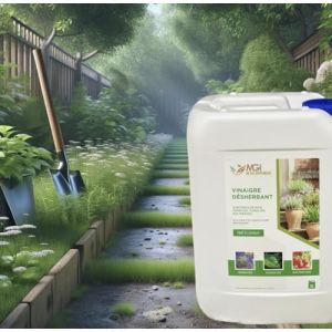 Vinaigre désherbage –Désherbant Naturel Puissant,Nettoyant et Détartrant Multi-Usages -Jardin,Maison,Extérieur -Utilisable en Agriculture Biologique (Fongicide/Bactéricide) –Fabriqué France(2 X 10L) (MGI_FRANCE, neuf)