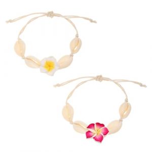 NATOSU bracelet de cheville coquillage,bijoux boho femme,bracelet de cheville boho,bijoux coquillage,tiss&eacute; main ajustable,mer plage vacances,Anklets for women,bijoux &eacute;t&eacute;,bijoux de cheville coquillage (Gutawsse, neuf)