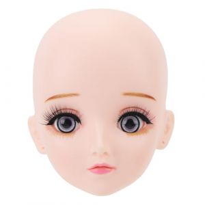 Tête de Mannequin D'extension de Cils, Présentoir, Tête de Poupée, Tête de Mannequin de Cils Réutilisable, Tête de Mannequin, Tête de Pratique D'extension de Cils (HONG SE XI, neuf)